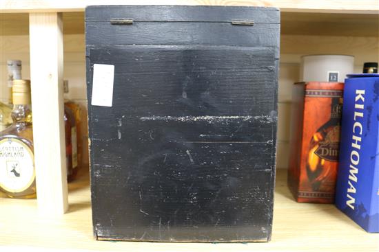 A Regency Japanned chinoiserie cabinet